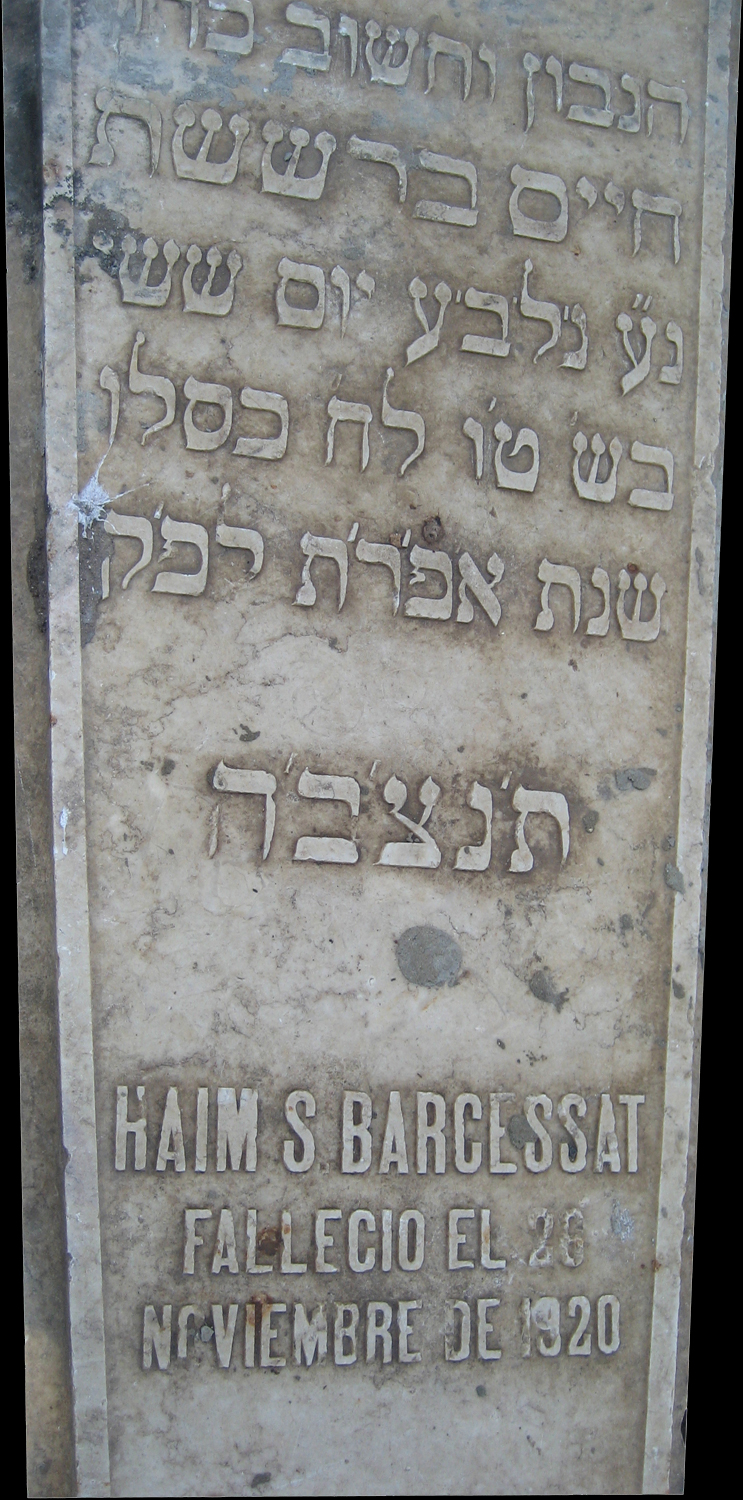 Stèle de Barcessat Haim, S.