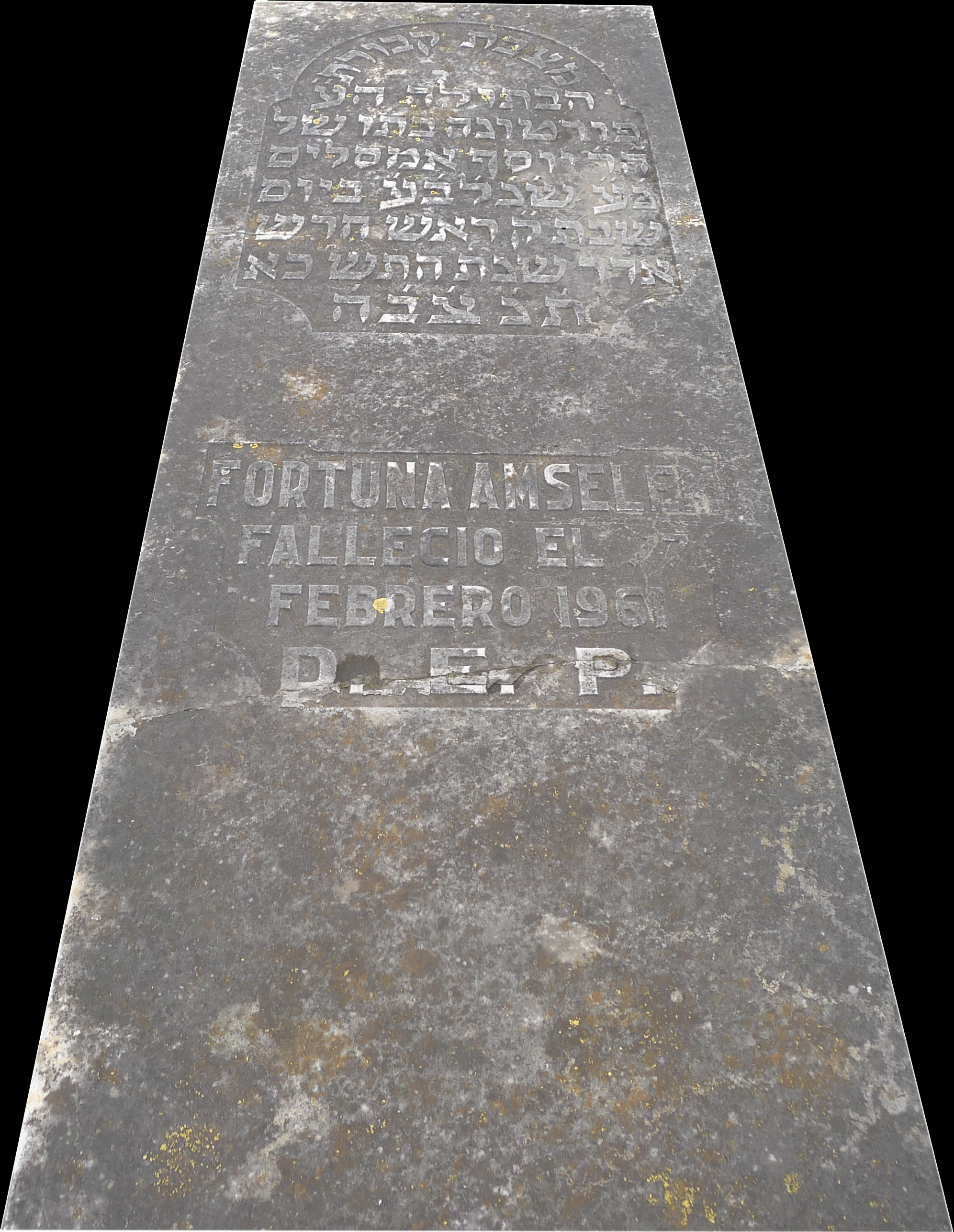 Stèle de Amselem Fortuna Estado Civil Soltera