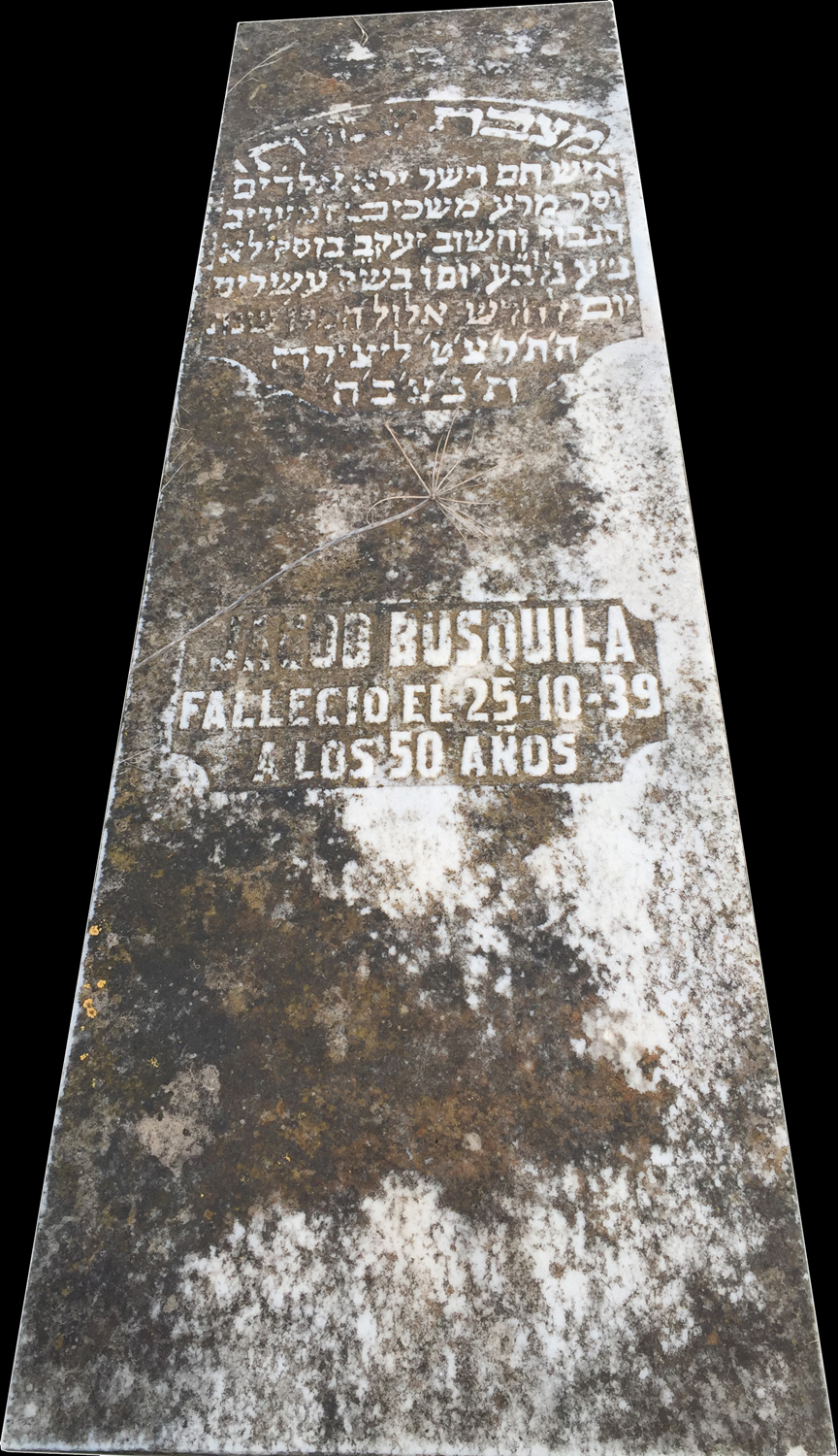 Grafsteen van Busquila Jacob