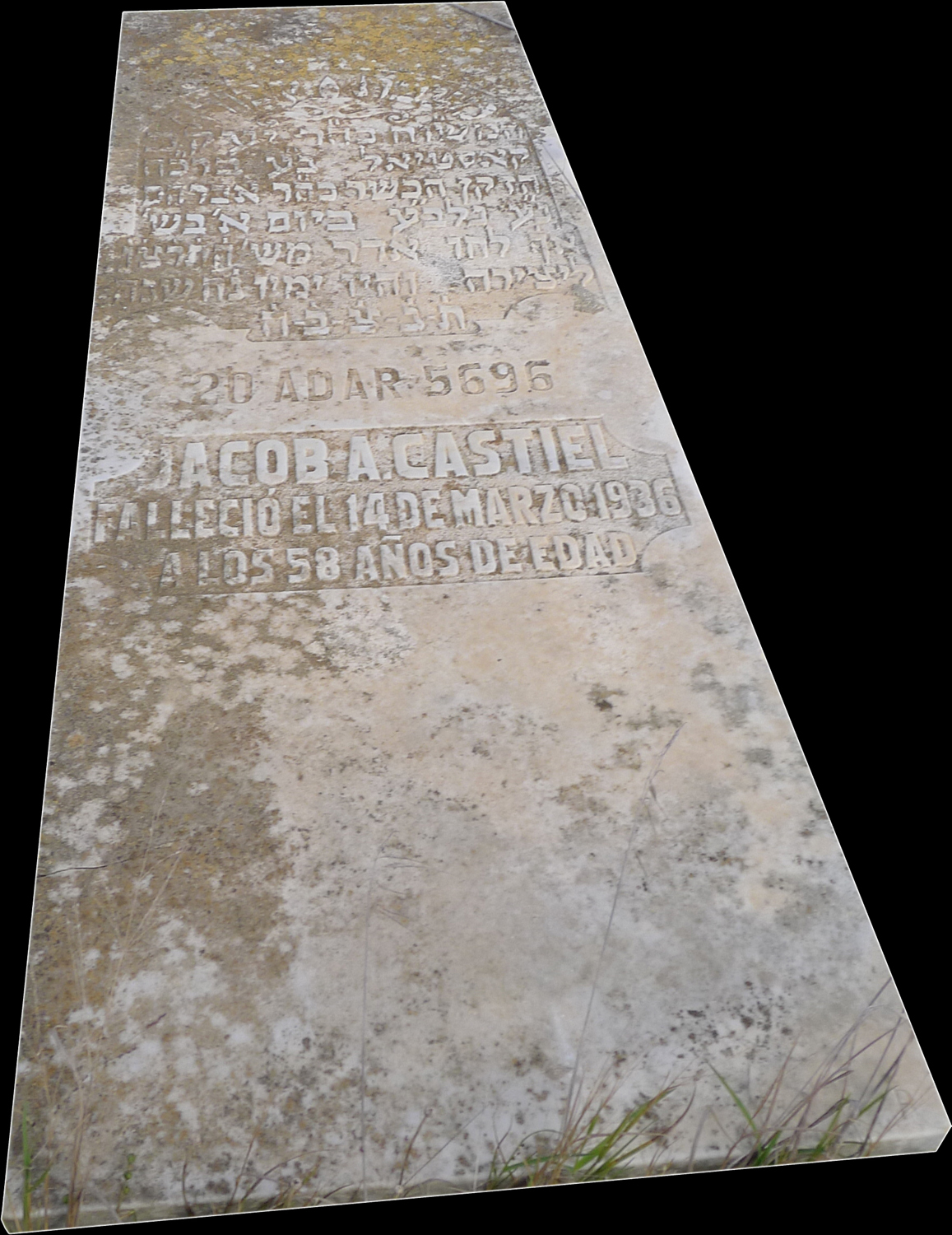Tombstone of Castiel Jacob A.