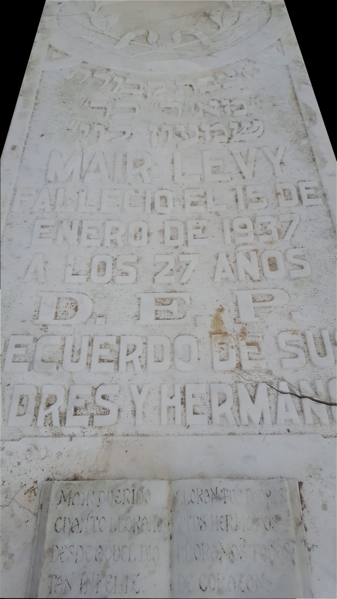 Grabstein von Levy Mair