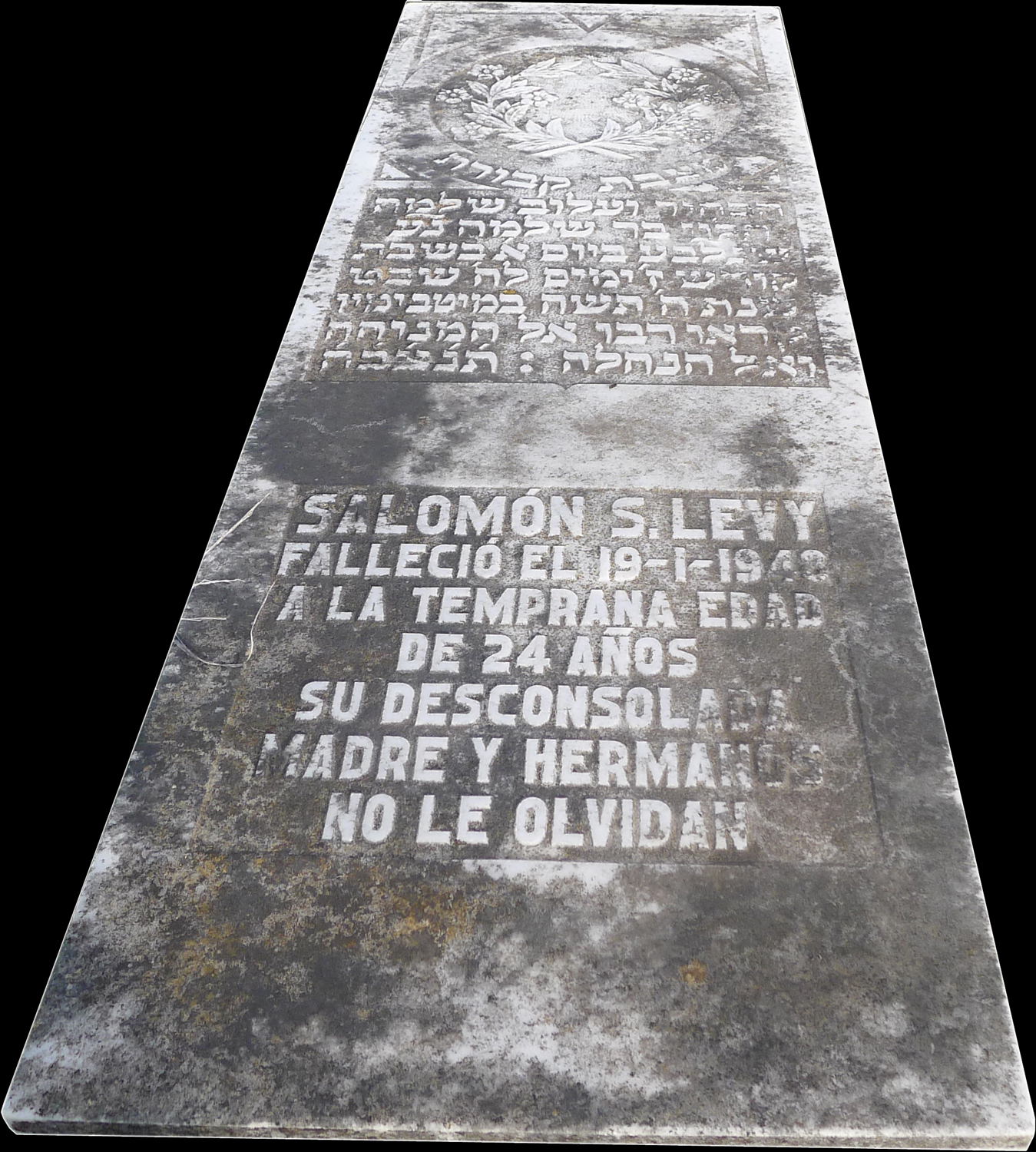 Grabstein von Levy Salomón