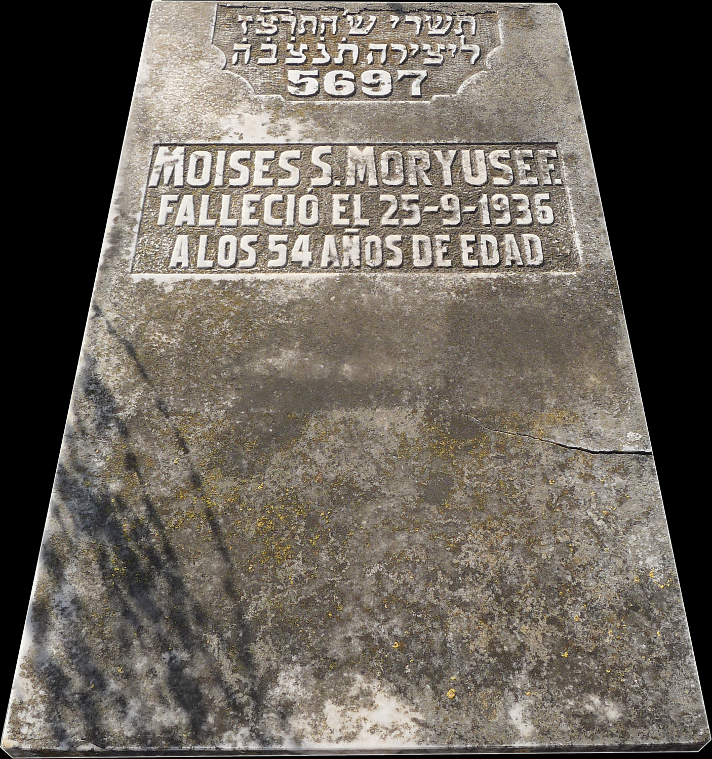 Stèle de Moryusef Moises S.