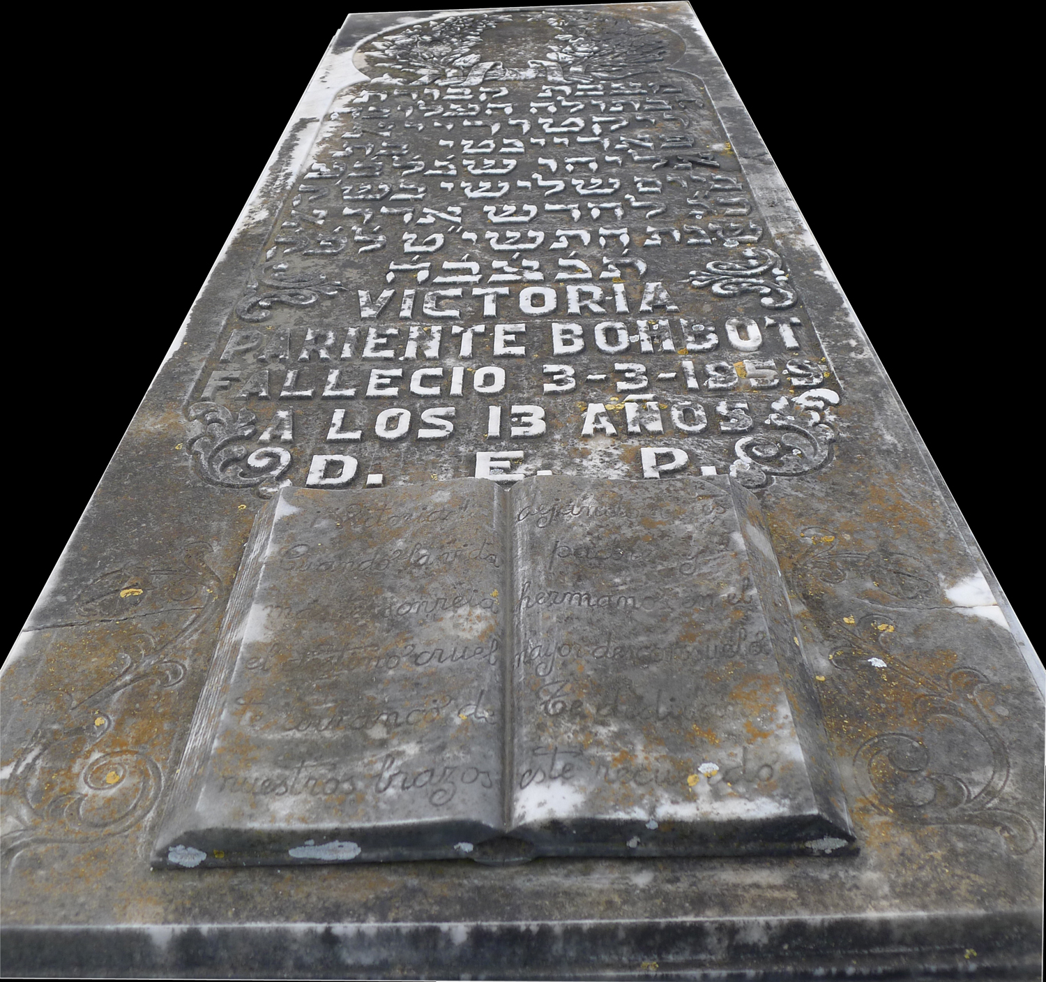 Grafsteen van Pariente Bohbot Victoria