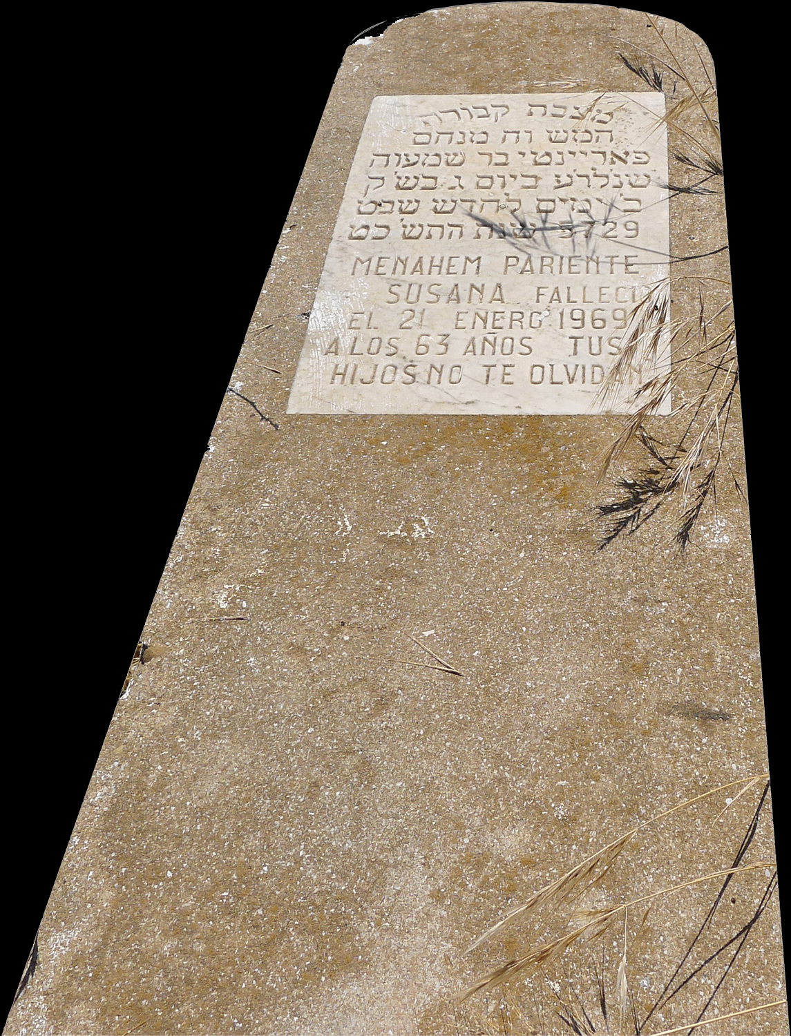 Stèle de Pariente Susana Menahem