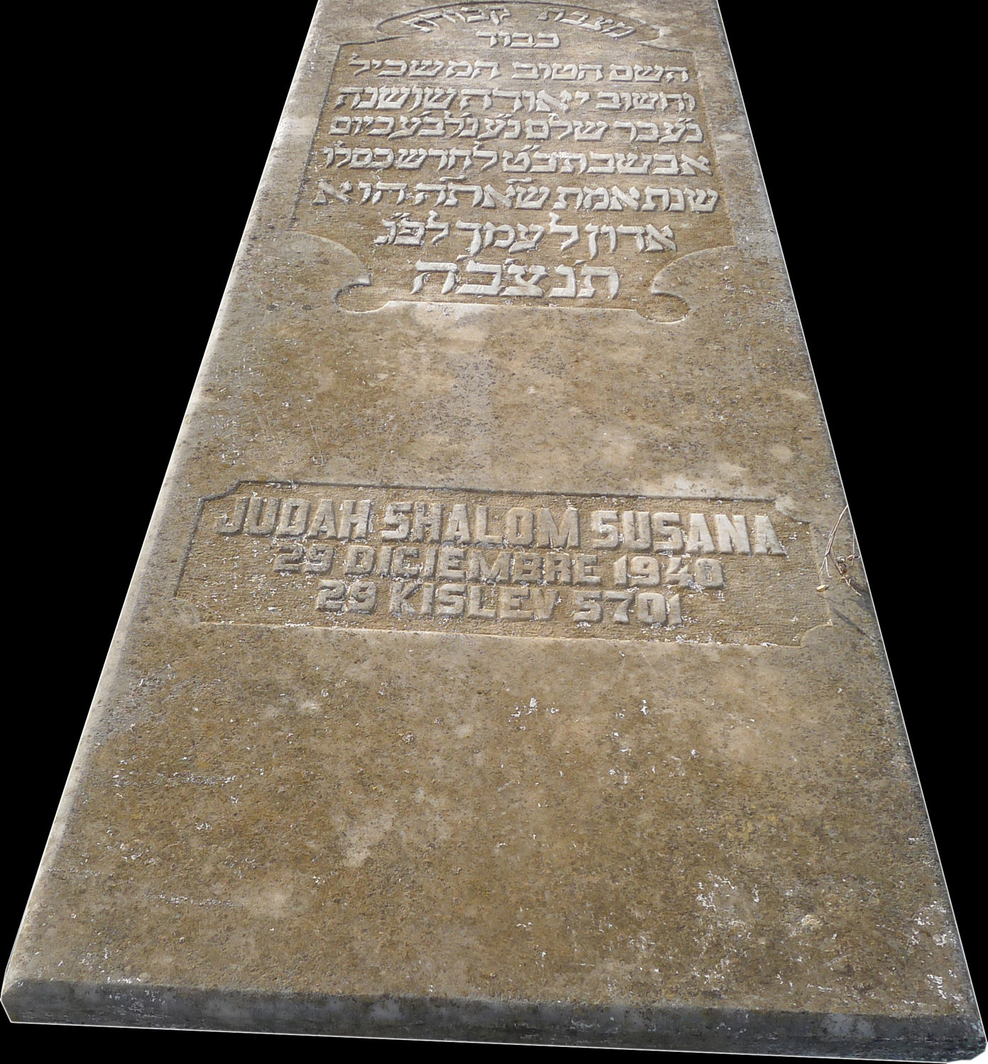 Lápide de Susana Judah