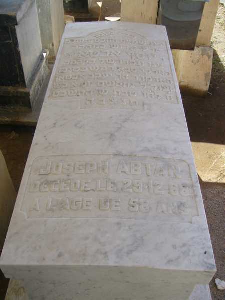Grabstein von abtan joseph