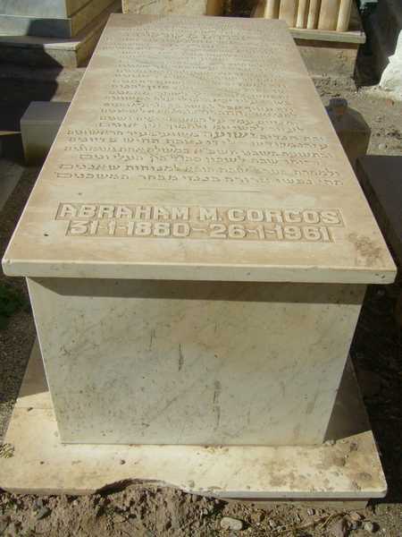 Stèle de corcos abraham m