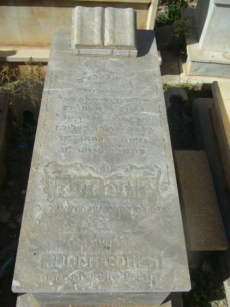 מצבת cohen judah