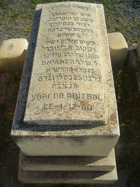 Lápide de abitbol yaacob