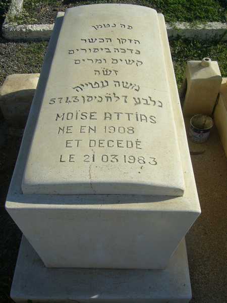 Grabstein von attias moise