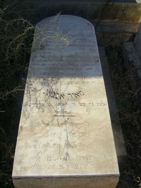 Grabstein von sebag meier
