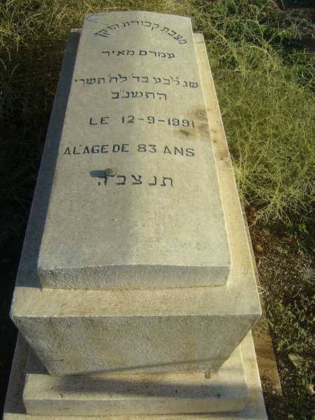 Tombstone of meyer armand
