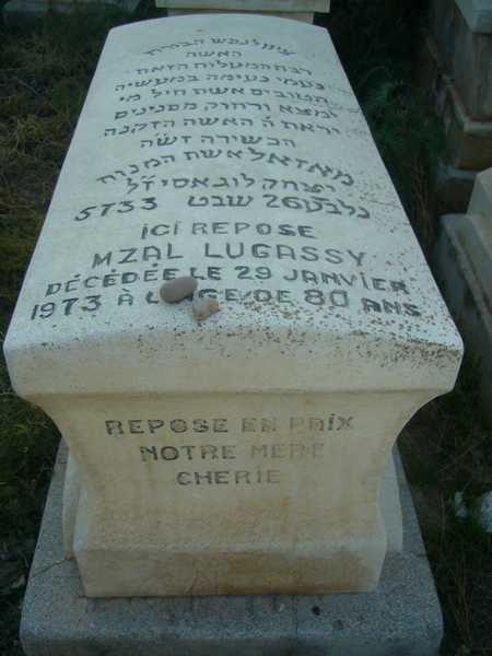 lugassy mzal fejfája