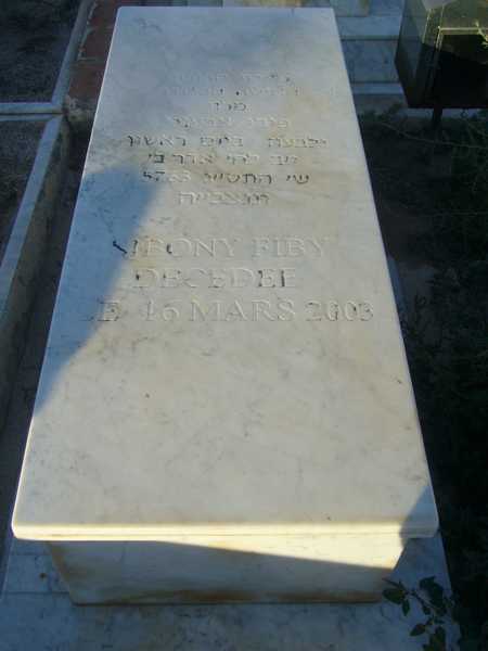 Grabstein von sibony fiby