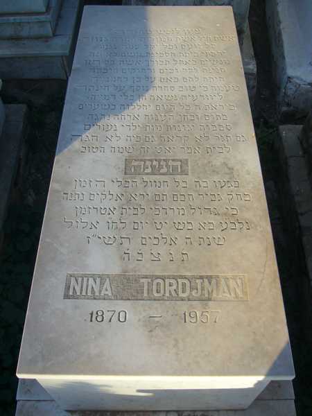 tordjman nina fejfája
