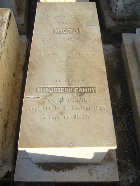 Grabstein von camhy joseph