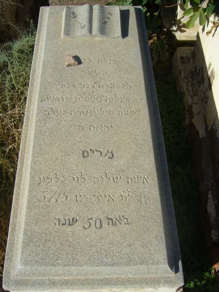 Grabstein von levy myriam
