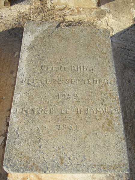 Stèle de amar cecile