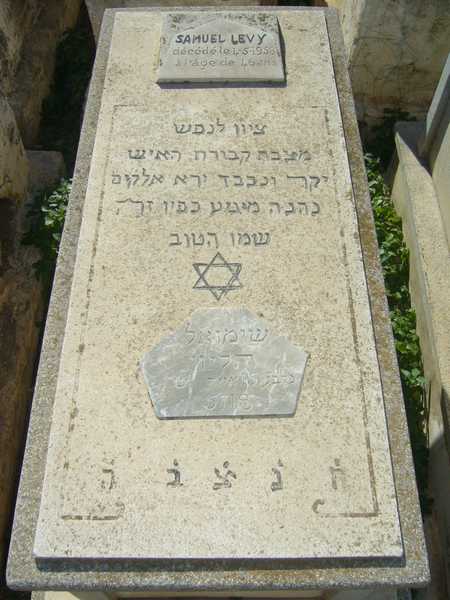 levy samuel fejfája