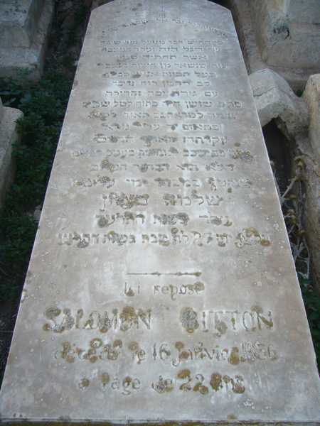 Grabstein von bitton salomon