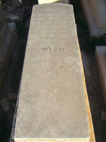 شاهدة قبر reva nissim
