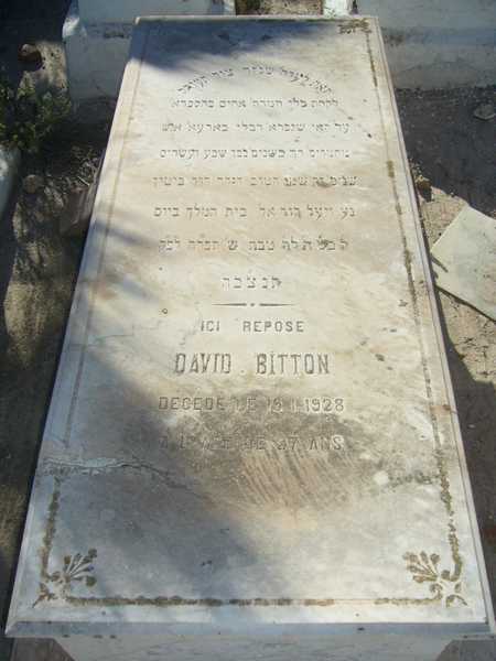 Grabstein von bitton david