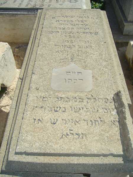 شاهدة قبر cohen haim