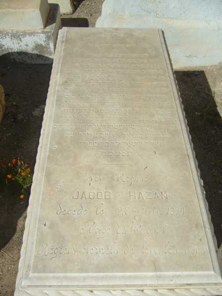 Grabstein von hazan jacob