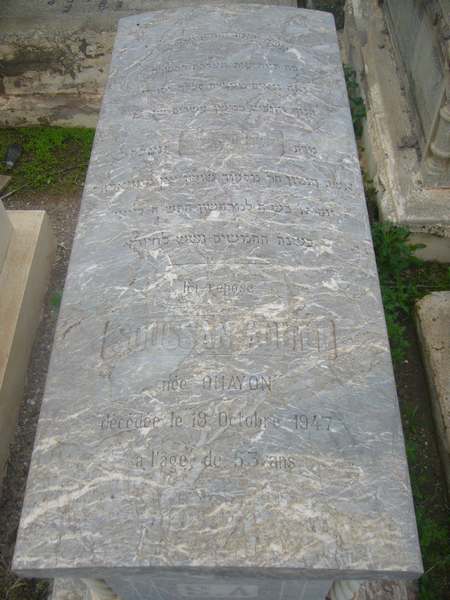 Tombstone of soussan aouili