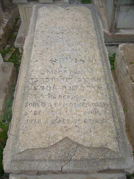 Tombstone of bendavid ouyoussef solika