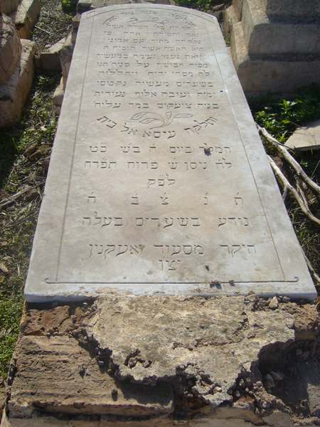 Tombstone of ouaknine aicha
