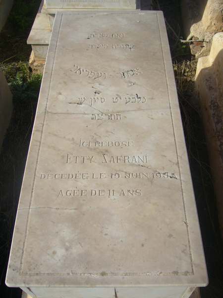 Tombstone of zafrani etty