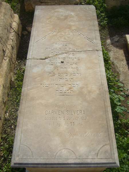 شاهدة قبر silvera carmen