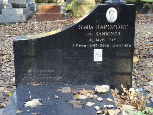 Stèle de RAPOPORT Stella, née KAMIONER