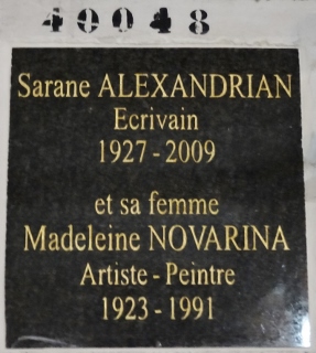 Stèle de ALEXANDRIAN Sarane