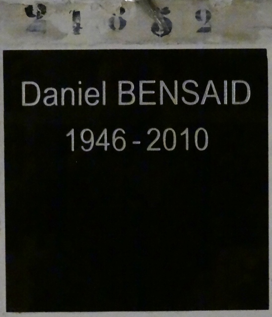 Stèle de BENSAID Daniel