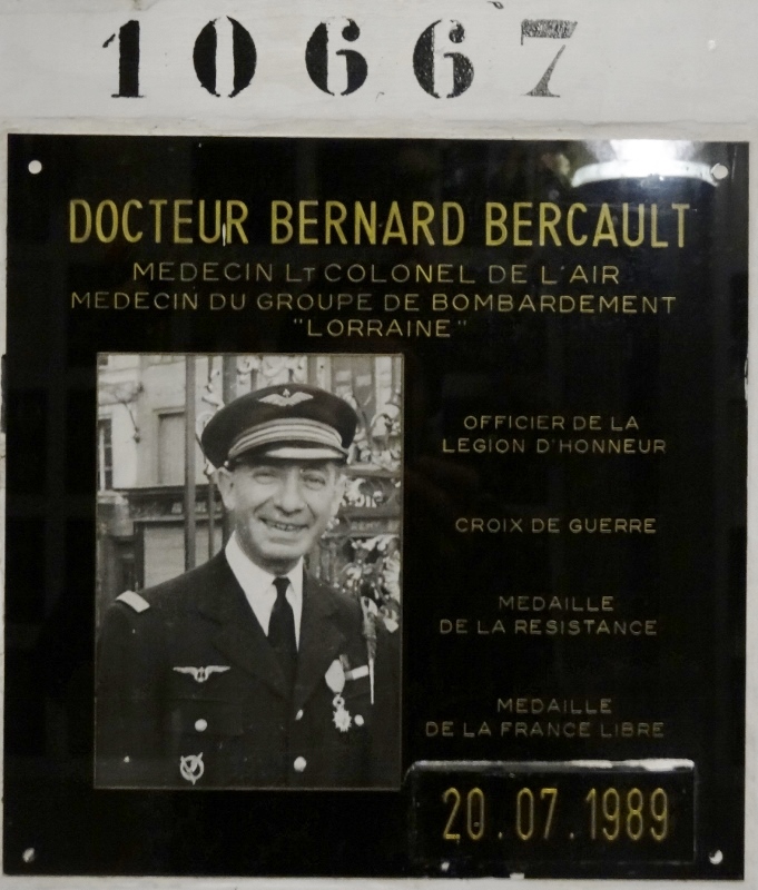 Stèle de BERCAULT Bernard BERCOVICI, dit