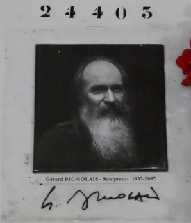 شاهدة قبر BIGNOLAIS Gérard