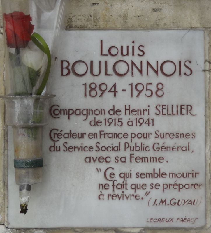 Stèle de BOULONNOIS Louis