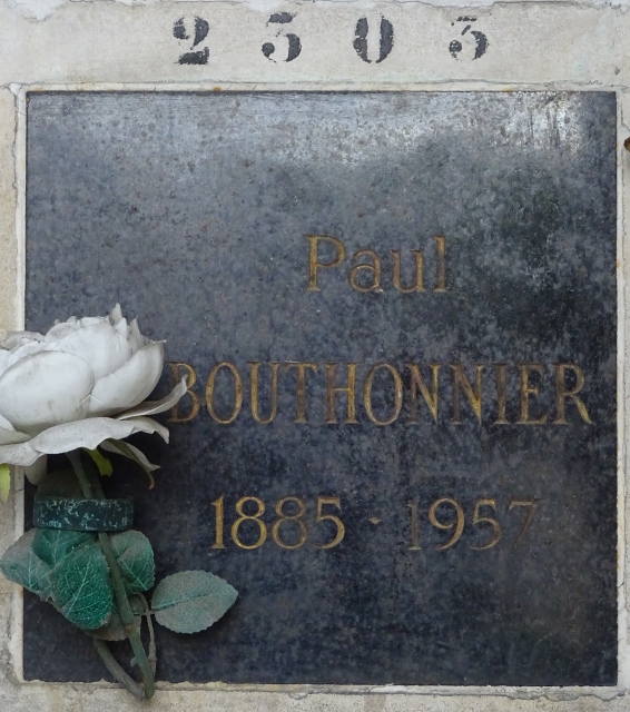 Lápide de BOUTHONNIER Paul