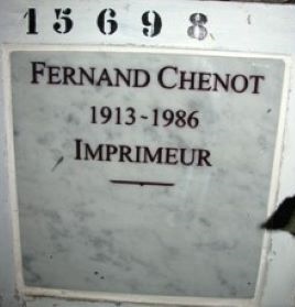Stèle de CHENOT Fernand