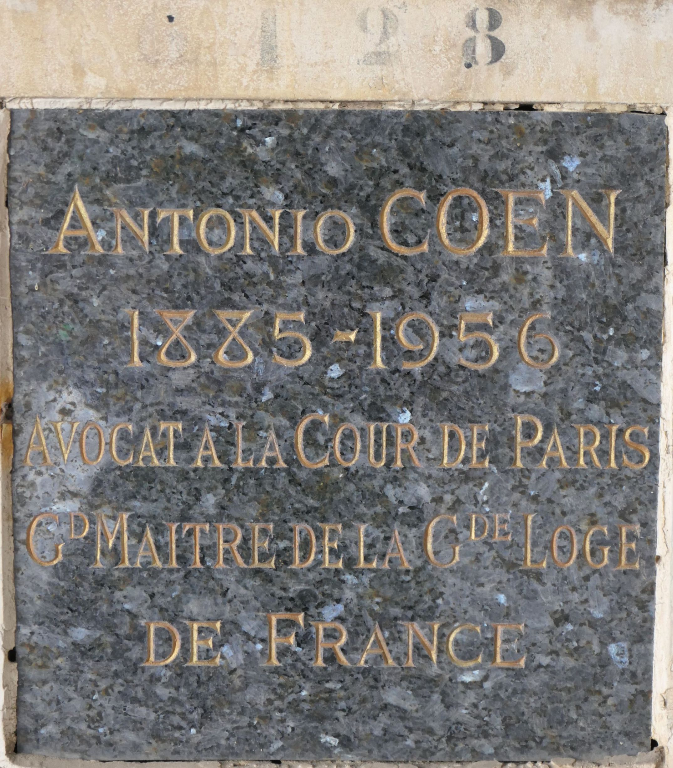 شاهدة قبر COEN Antonio