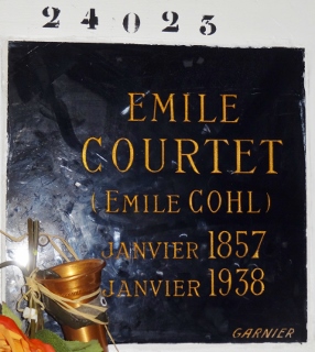 Stèle de COHL Emile COURTET, dit