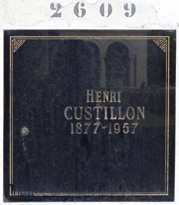 Grabstein von CUSTY Henri CUSTILLON, dit Léon