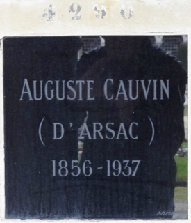 Stèle de ARSAC Auguste CAUVIN d'ARSAC, dit d'