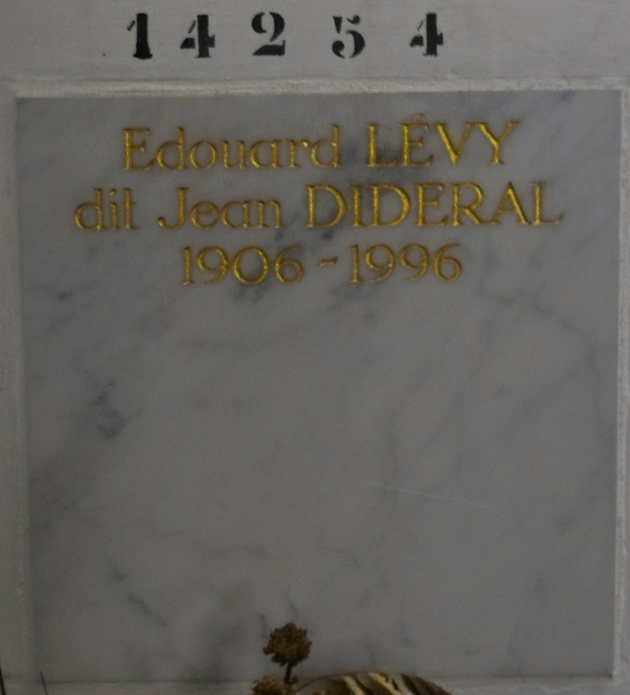 מַצֵּבה פון DIDERAL Edouard LEVY, dit Jean