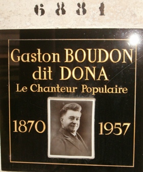 Grabstein von DONA Gaston Théodore BOUDON, dit Gaston