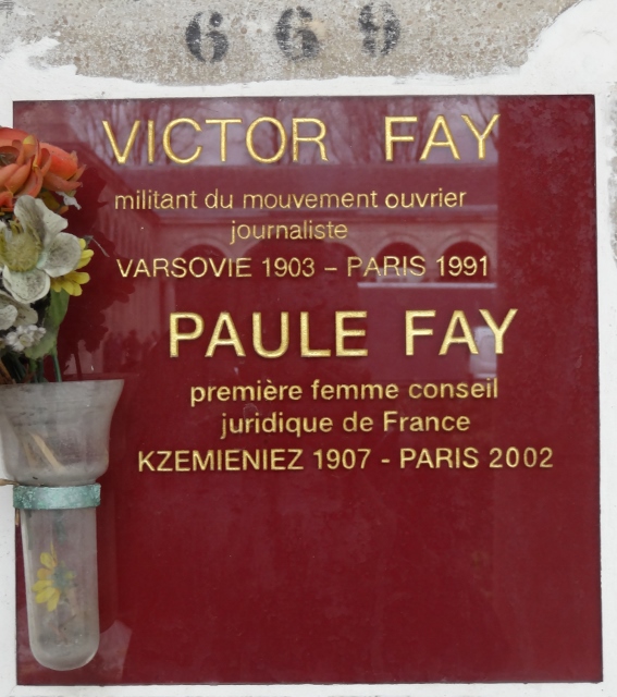 Stèle de FAY Victor