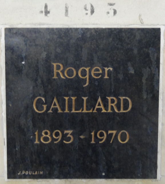Grabstein von GAILLARD Roger